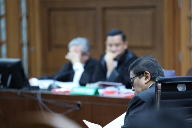 Sekjen PDIP Hasto Kristiyanto di Pengadilan Tipikor